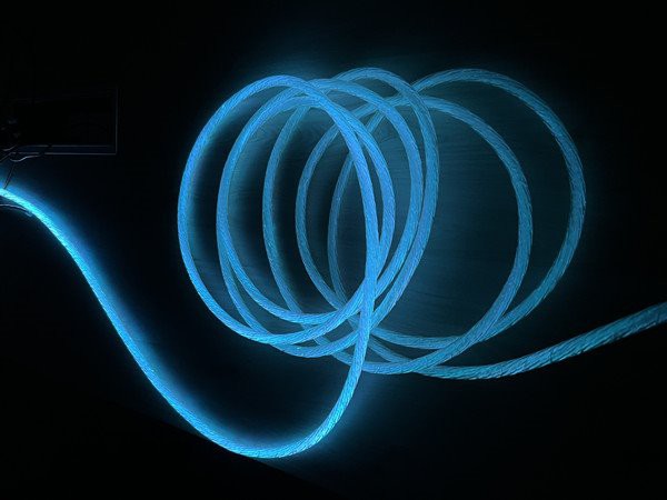 twisted fiber optic